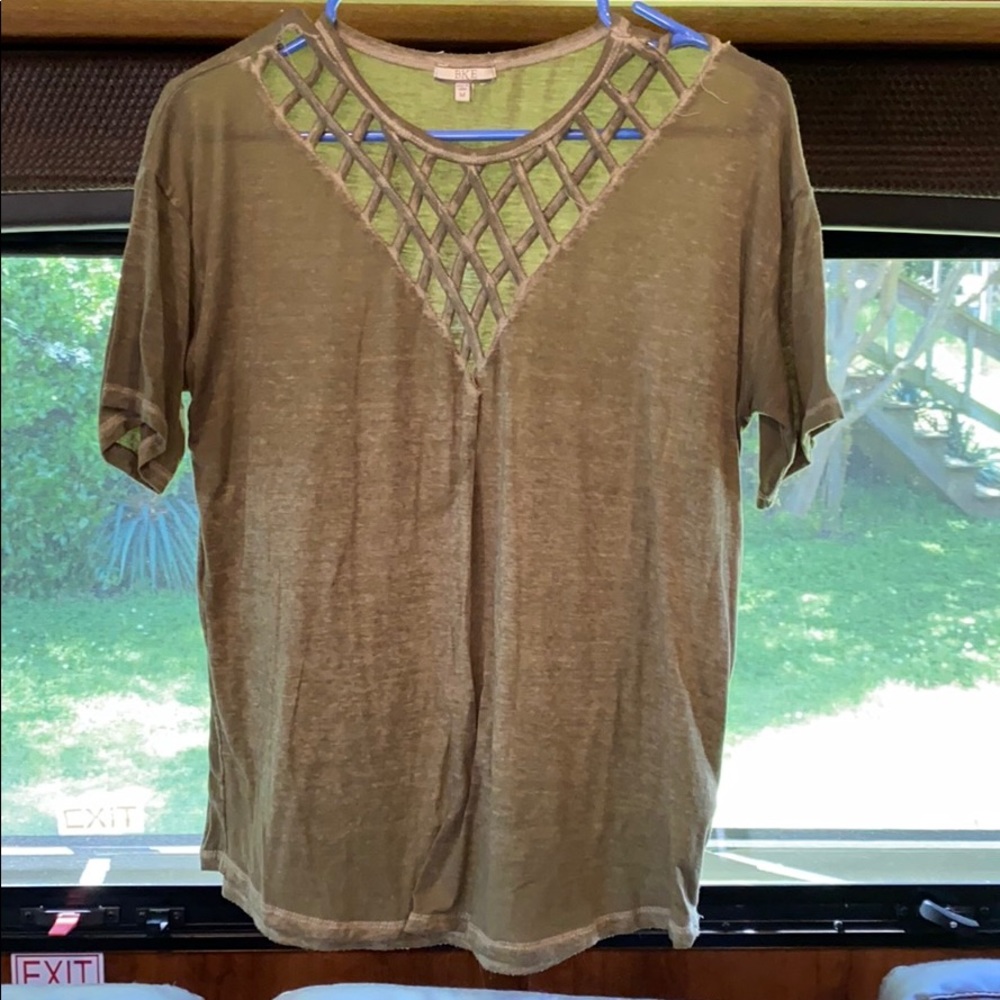 Olive Green Top from BKE